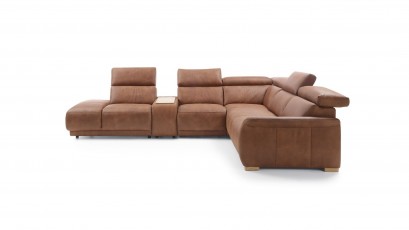 Gala Collezione Sectional Calpe - Sectional with a bed, storage, power recliner and bar