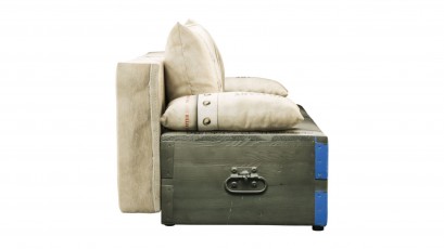  Libro Sofa Play Full Military - Sofa with bed and storage