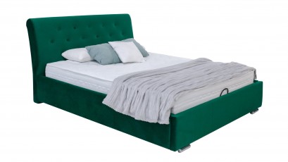 Hauss Storage Bed Amore With Buttons - Modern upholstered bed