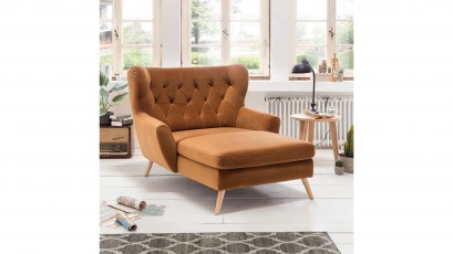 Gala Collezione Chaise Lounge Voss - Timeless tufted chaise lounge