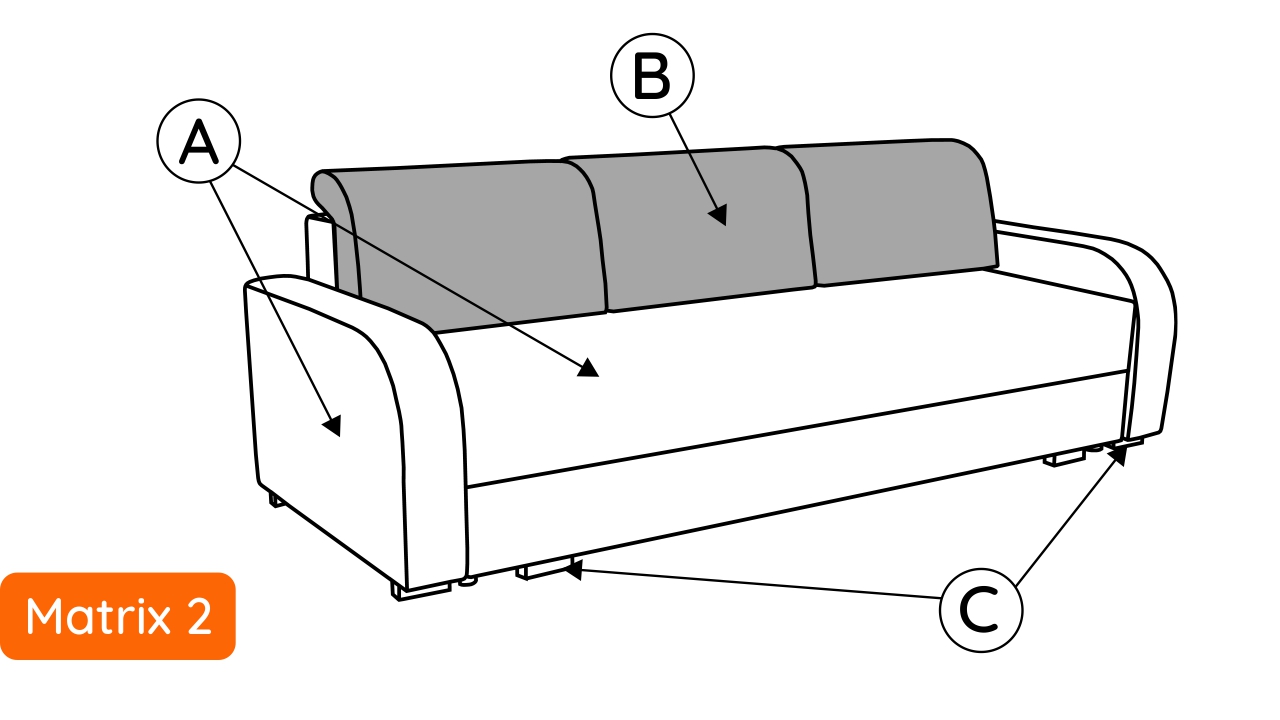 Hauss Sofa Matrix - Large sofa bed with storage