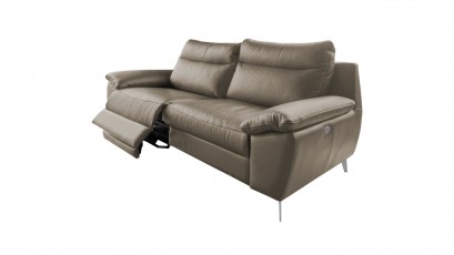  Des Sofa Perle 2,5TVE - Dollaro Smog - Double power recliner
