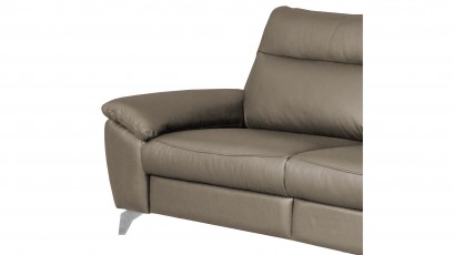  Des Sofa Perle 2,5TVE - Dollaro Smog - Double power recliner