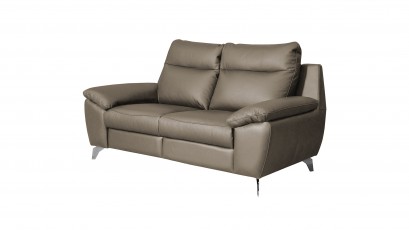 Des Loveseat Perle - Dollaro Smog - Full grain leather sofa