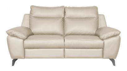  Des Loveseat Perle - Dollaro Nebia - Full grain leather sofa