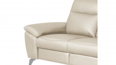  Des Loveseat Perle - Dollaro Nebia - Full grain leather sofa