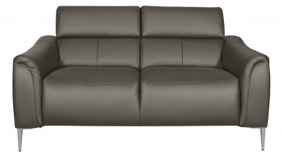  Des Loveseat Milano - Dollaro Anthracite - Full grain leather sofa
