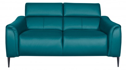  Des Loveseat Milano - Dollaro Turquoise - Full grain leather sofa