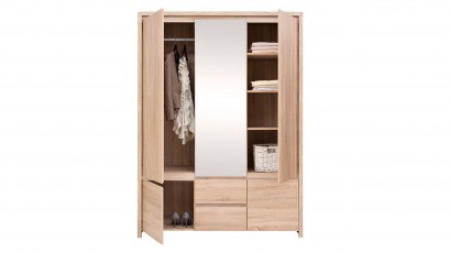  Kaspian Oak Sonoma 5 Door Wardrobe - Contemporary furniture collection