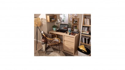 Kaspian Oak Sonoma Desk 120 - Sturdy desk