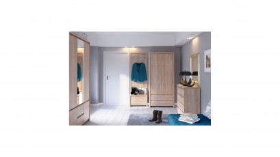  Kaspian Oak Sonoma 4 Drawer Dresser - Contemporary furniture collection