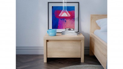  Kaspian Oak Sonoma Nightstand - Contemporary furniture collection
