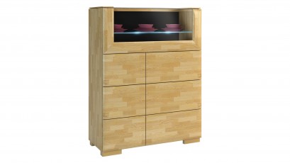  Mebin Rossano Bar Cabinet II Oak Bianco - High-quality European furniture