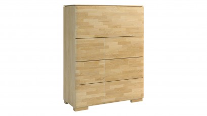  Mebin Rossano Bar Cabinet III Oak Bianco - High-quality European furniture