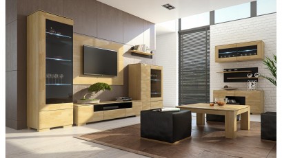  Mebin Rossano Tv Stand Oak Bianco - High-quality European furniture