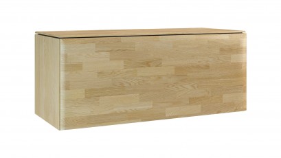  Mebin Rossano Closed Hanging Cabinet Oak Bianco - High-quality European furniture