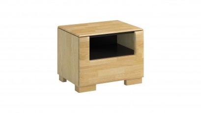  Mebin Rossano Nightstand Oak Bianco - High-quality European furniture