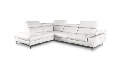  Des Sectional Panama - Dollaro Bianco - Sofa with power recliner