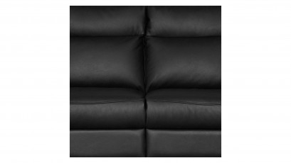  Des Loveseat Perle - Dollaro Nero - Full grain leather sofa