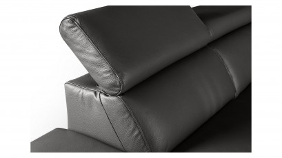  Des Sectional Panama - Dollaro Anthracite - Sofa with power recliner