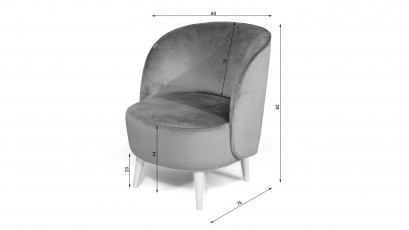 Wajnert Armchair Mula - Minimalist accent chair