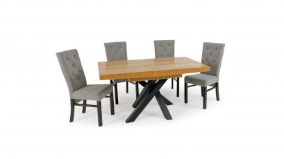 Bukowski Dining Set Iryd and Sunset - European extendable table