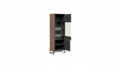  Luton Right Single Display Cabinet  - Loft style living room furniture