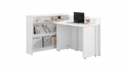  Work Concept - CW-01 Glossy White - Murphy Desk