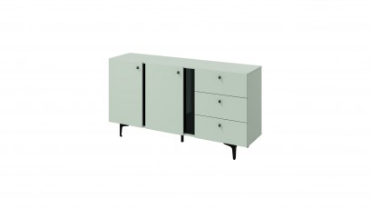  Lenart Colours Medium Sideboard CS-02 Sage - Modern accent furniture