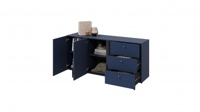  Lenart Colours Medium Sideboard CS-02 Navy - Modern accent furniture
