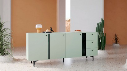  Lenart Colours Large Sideboard CS-03 Sage - Modern accent furniture