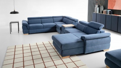 Puszman Sectional Bolzano - Modern corner sofa with bed and storage