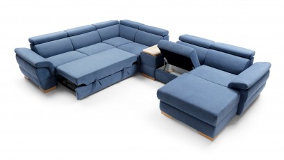 Puszman Sectional Bolzano - Modern corner sofa with bed and storage