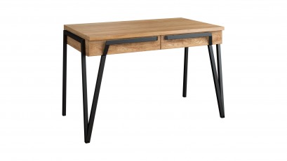  Mebin Pik 2 Drawer Desk Natural Oak Lager - Luxury furniture collection