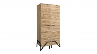  Mebin Pik Wardrobe II Natural Oak Lager - Bedroom furniture collection
