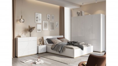  Lenart Futura Queen Storage Bed - Modern bedroom collection