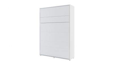  Bed Concept - Murphy Bed BC-01 - Vertical 140x200 - Matte White - Modern Wall Bed