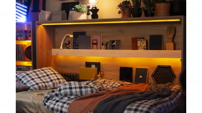  Bed Concept Set of 2 LED Lights with USB port LEDUSB2P - Adjustable lamps