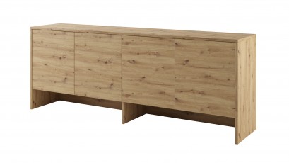  Bed Concept - Hutch BC-10 Oak Artisan - For modern wall bed
