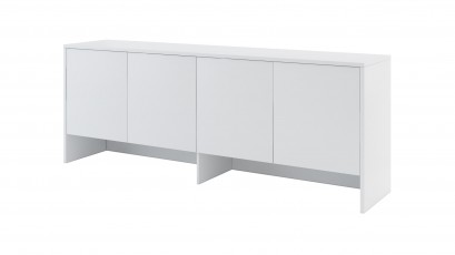  Bed Concept - Hutch BC-10 Matte White - For modern wall bed