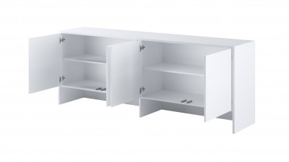  Bed Concept - Hutch BC-10 Matte White - For modern wall bed