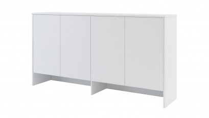  Bed Concept - Hutch BC-11 Matte White - For modern wall bed