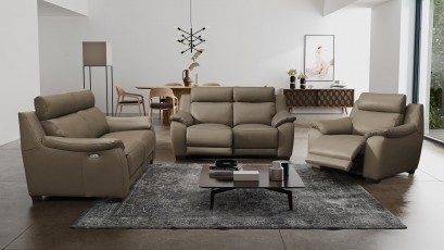 Des Loveseat Bergamo - Comfortable sofa with power recliners