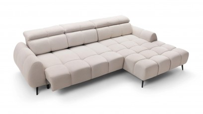 Puszman Sectional Piano - Modern corner sofa with sliding seat