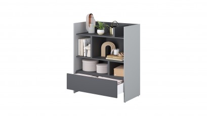  Bed Concept Bookcase BC-25 - G/G - Minimalist storage solution