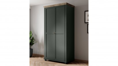  Helvetia Evora Wardrobe Type 18 G/O - Deep green armoire