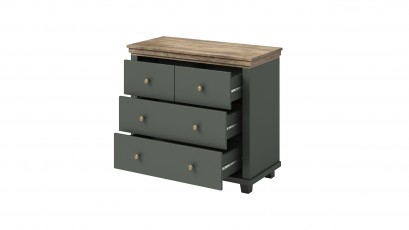  Helvetia Evora Dresser Type 27 G/O - Green chest of drawers