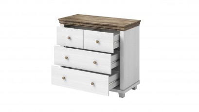  Helvetia Evora Dresser Type 27 A/O - White chest of drawers