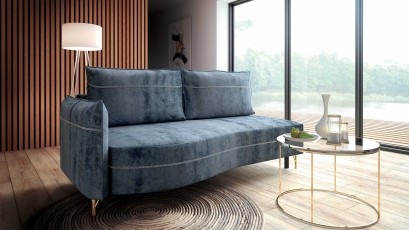 Libro Sofa Ortis - Sofa with bed and storage