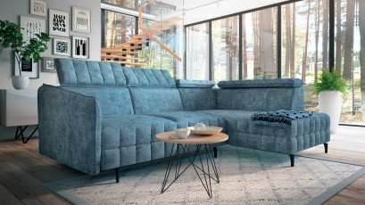 Libro Sectional Molta - Modern corner sofa with bed and storage